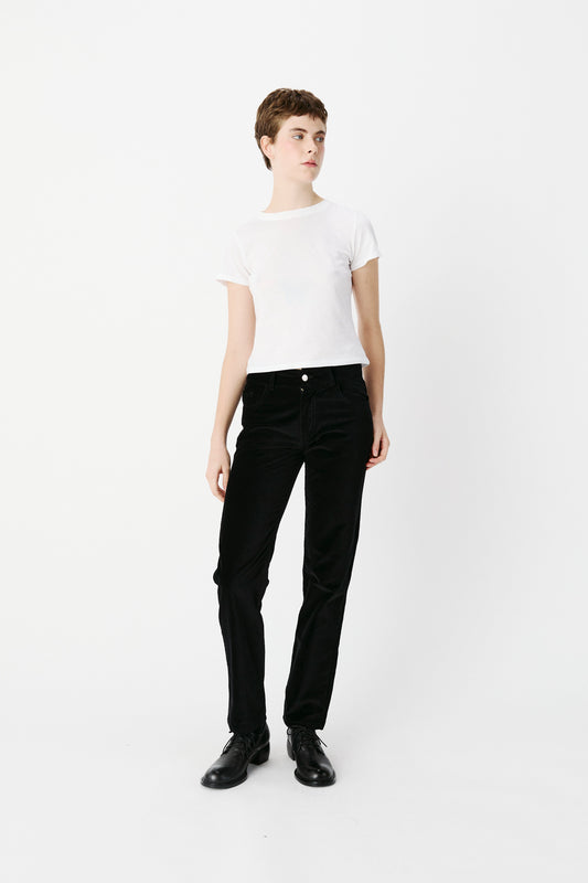 Flesh For Fantasy Velvet Pant Black