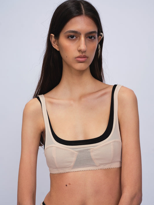 Hasta Mañana Bralette Nude