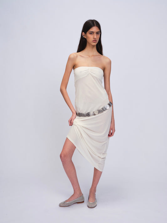 Siesta Dress Off White
