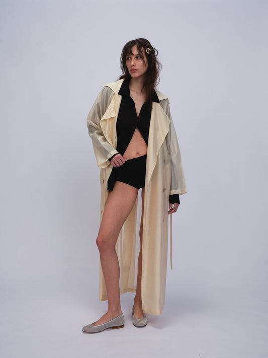 Mansa Trench Coat Cream